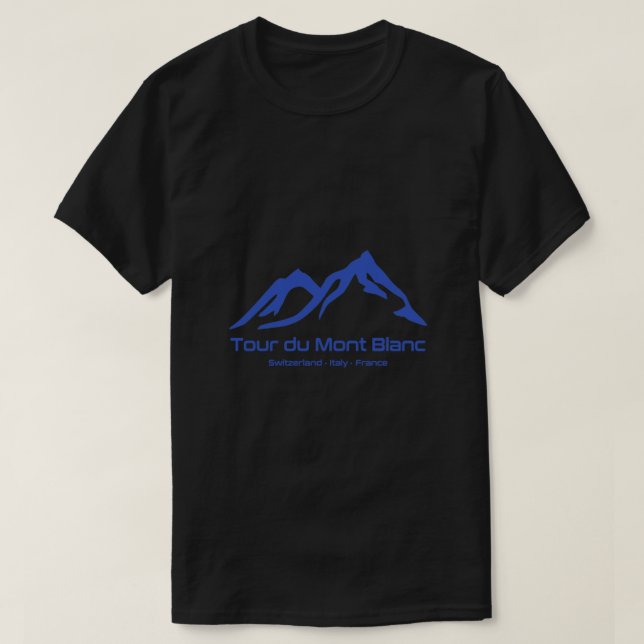Tour du Mont Blanc Premium T Shirt (Design framsida)