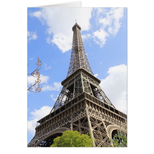 Tour Eiffel Hälsningskort (Framsidan)