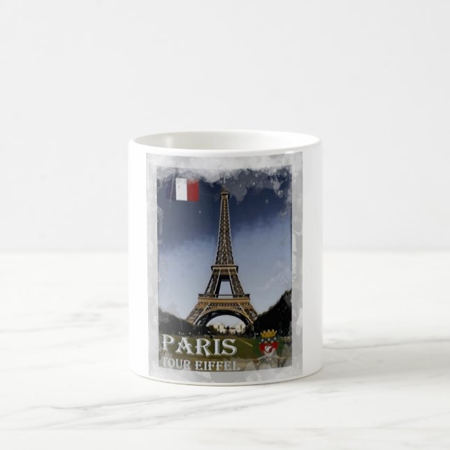 Tour Eiffel - Pari - Frankrike - Kaffemugg (Center)
