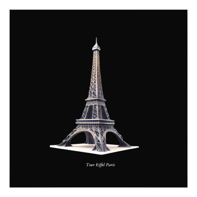 Tour Eiffel Paris France Fototryck (Framsidan)