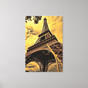 Tour Eiffel Paris Frankrike Canvastryck
