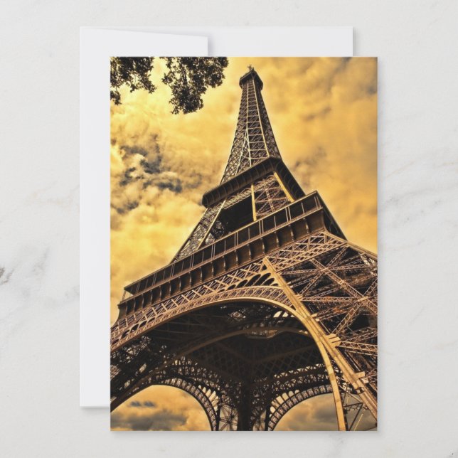 Tour Eiffel Paris Frankrike Julkort (Framsida)