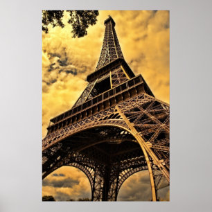 Tour Eiffel Paris Frankrike Poster (projektionsyta