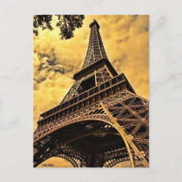 Tour Eiffel Paris Frankrike Vykort