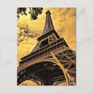 Tour Eiffel Paris Frankrike Vykort