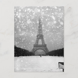 Tour Eiffel sous la neige 1964 - Robert Doisneau Vykort