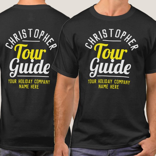 Tour Guide T-Shirt tryckt på båda sidor (Skapare uppladdad)