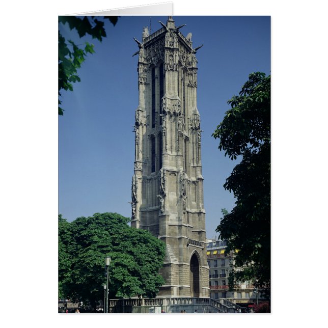 Tour Saint-Jacques, 1508-22 Hälsningskort (Framsidan)