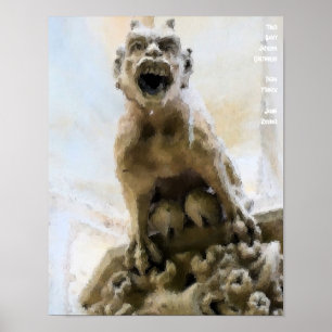 Tour Saint Jacques Grotesque Poster
