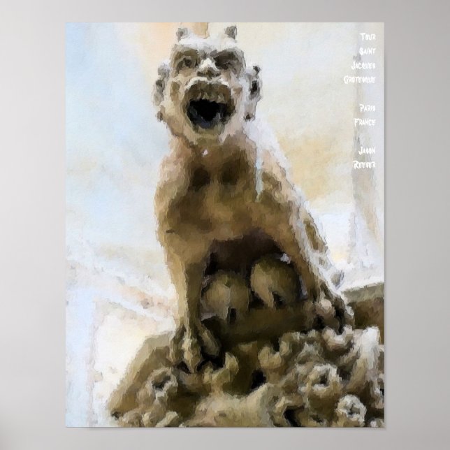 Tour Saint Jacques Grotesque Poster (Framsidan)