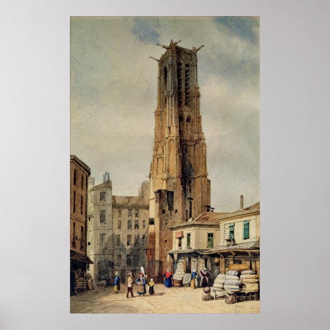 Tour Saint-Jacques Poster (Framsidan)