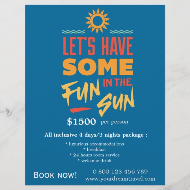 Tour Travels Reklamblad (Framsidan)