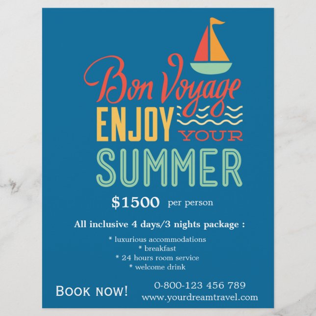 Tour Travels Reklamblad (Framsidan)