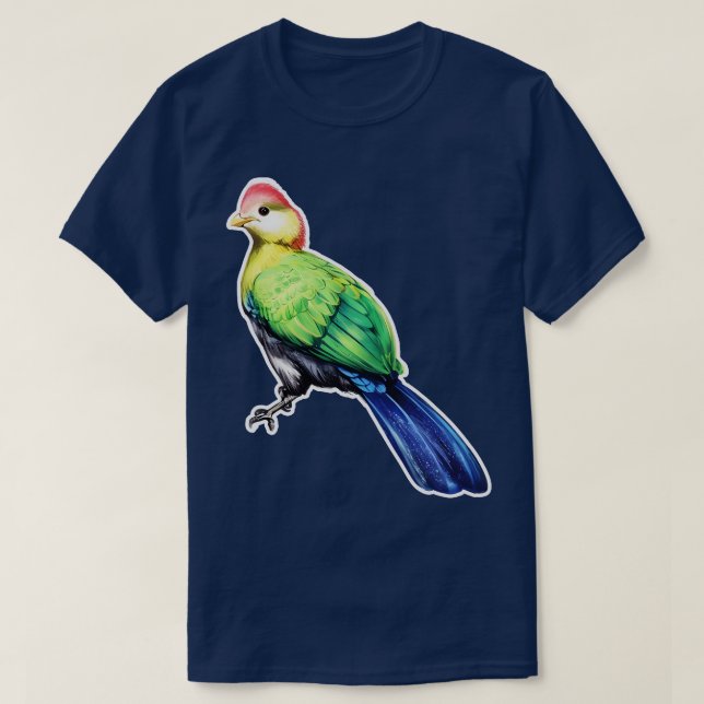 Touraco de Pauline Angola Bird T Shirt (Design framsida)
