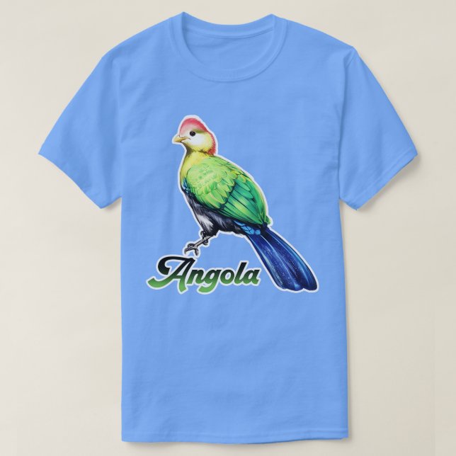 Touraco de Pauline bird Angola T Shirt (Design framsida)