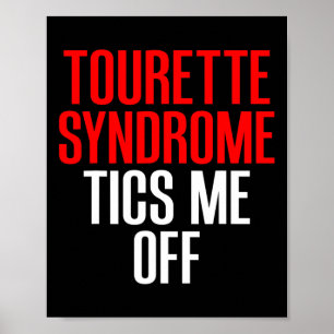 Tourette Syndrome Awareness Tourettes gör mig av Poster
