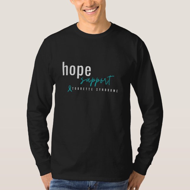 "Tourette syndrome", hoppstöd. LongSkiftat T Shirt (Framsida)