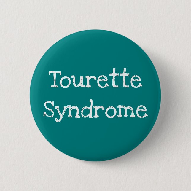 Tourette Syndrome Teal Knapp (Framsida)