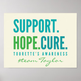Tourettes Anpassningsbar support hoppbotemedel Pos Poster