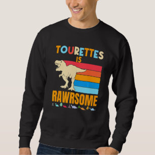 Tourettes är Fantastisk Tourettes Dinosaur Tics Bo Lång Ärmad Tröja