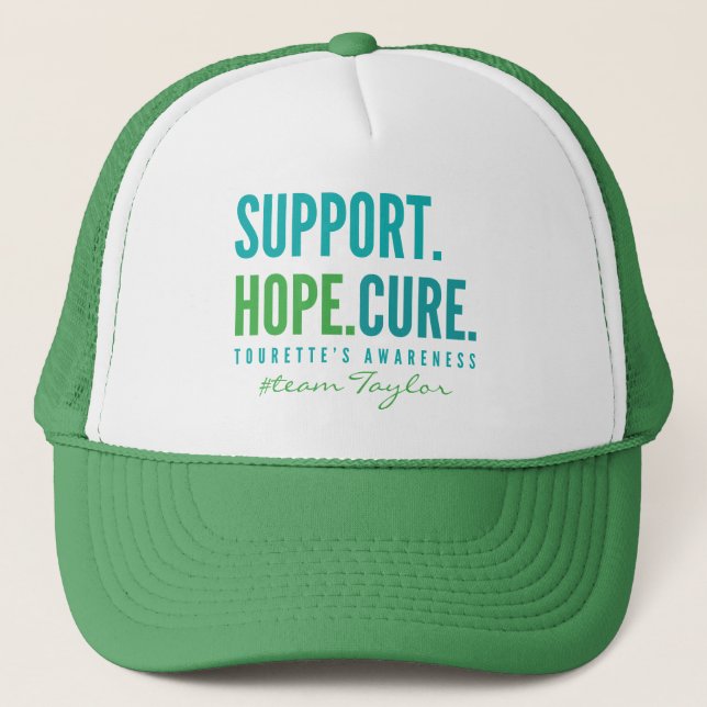 Tourette's Custom name support hoppas bota Hat Keps (Framsida)