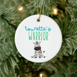 Tourettes krigare söt jultomte Helgdag Julgransprydnad Keramik