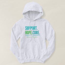 tourettes support Anpassat namn Pullover Hoodie