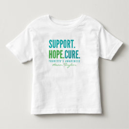 tourettes support Anpassat namn Småbarn T-Shirt