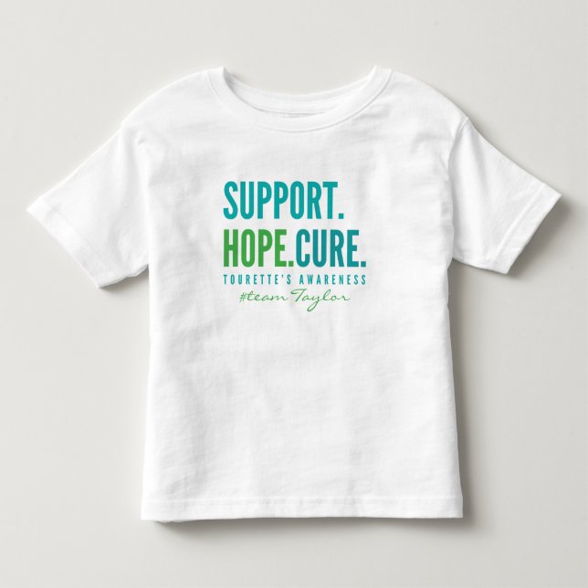 tourettes support Anpassat namn Småbarn T-Shirt (Framsida)