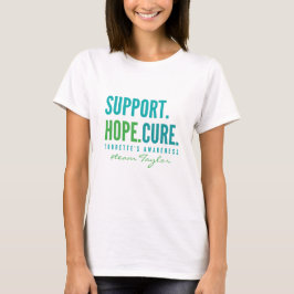 tourettes support Anpassat namn Womens T-Shirt