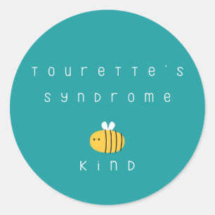 Tourettes syndrom är typ Stickers Runt Klistermärke