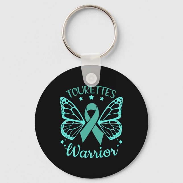 Tourettes syndrom Medvetenhet Ticcing Tourettes sy Nyckelring (Framsida)