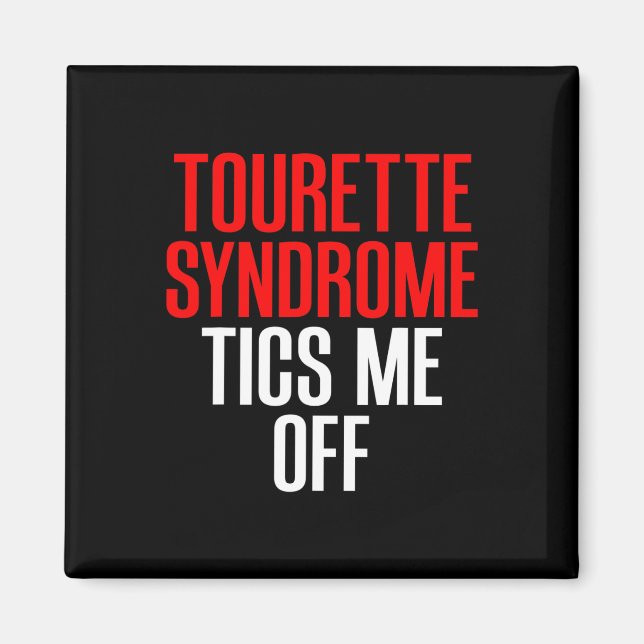 Tourettes syndrom medvetenhet Tourettes Tics stör  Magnet (Framsidan)
