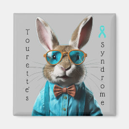 Tourettes syndrom Rabbit magnet