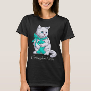 Tourette's Syndrome Awareness Month Teal Ribbon Ca T Shirt