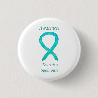 Tourette's Syndrome Awareness Ribbon Anpassningsba Knapp