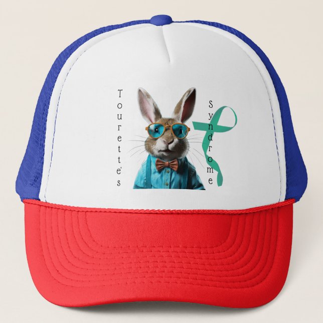 Tourette's Syndrome Rabbit Hat Anpassningsbar Keps (Framsida)