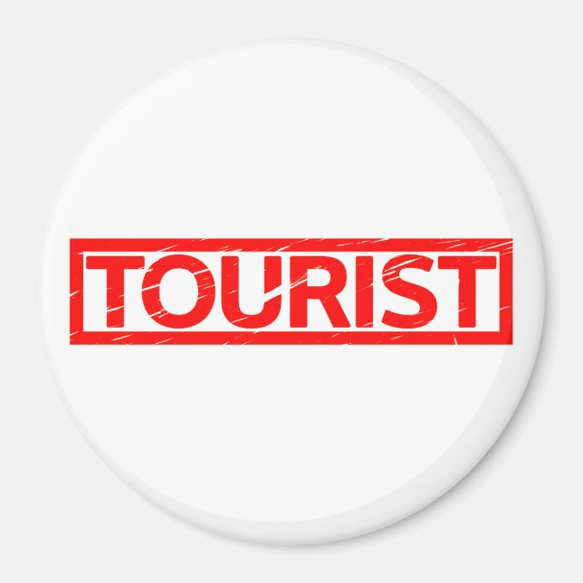 Tourist Frimärke Magnet (Framsidan)