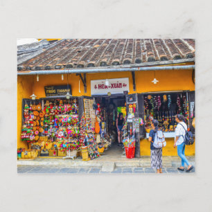 Tourist Shop in Hoi An, Vietnam Vykort