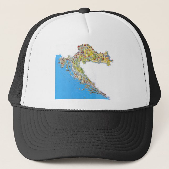 Touristic karta för Kroatien, Keps (Framsida)
