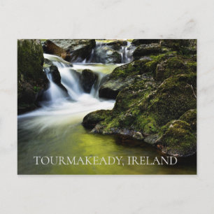 Tourmakeady Irland Vattenfall Vykort