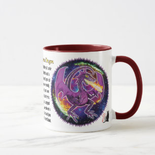 Tourmaline Cosmic Dragon Mugg