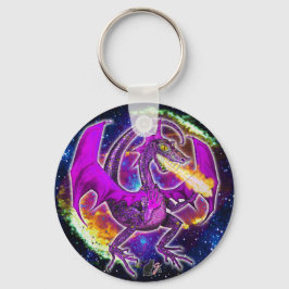 Tourmaline Cosmic Dragon Nyckelring