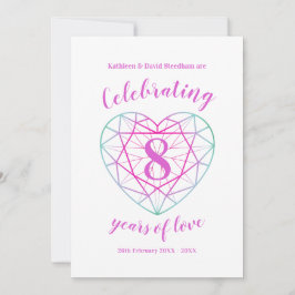 Tourmaline-jubileum 8 år av kärleksinbjudningar inbjudningar