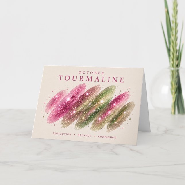 Tourmaline Kristall Swipe Kort (Framsida)