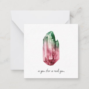 *~* TOURMALINE-kristallkort AP64 - platt antecknin Anteckningskort