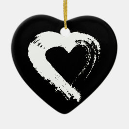 Tourmaline Måne Heart Car Ornament