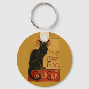 Tournee de Chatta Noir Black Cat Nyckelring