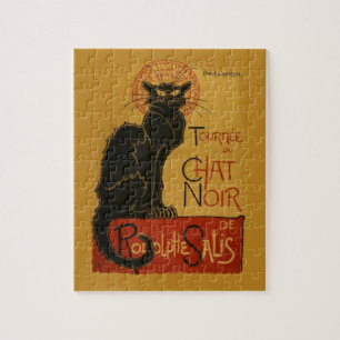 Tournee de Chatta Noir Black Cat Pussel