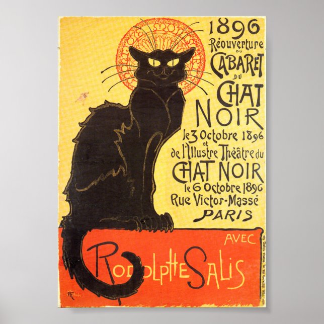 Tournée du Chat Noir Poster (Framsidan)